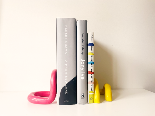 How to Make Designer Clay Bookends to Impress - Sunday&Clay