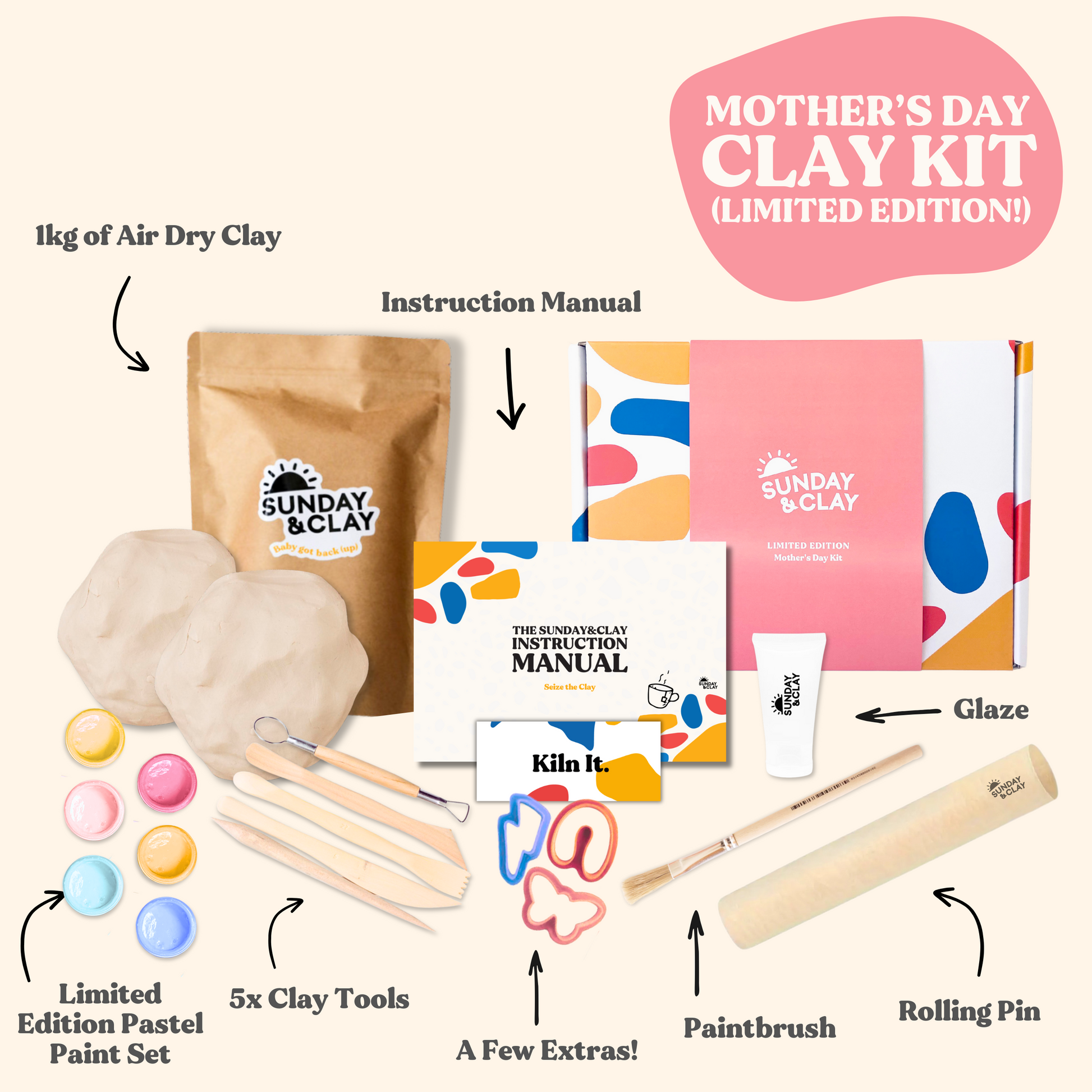 Mother's Day Clay Kit - Sunday&Clay