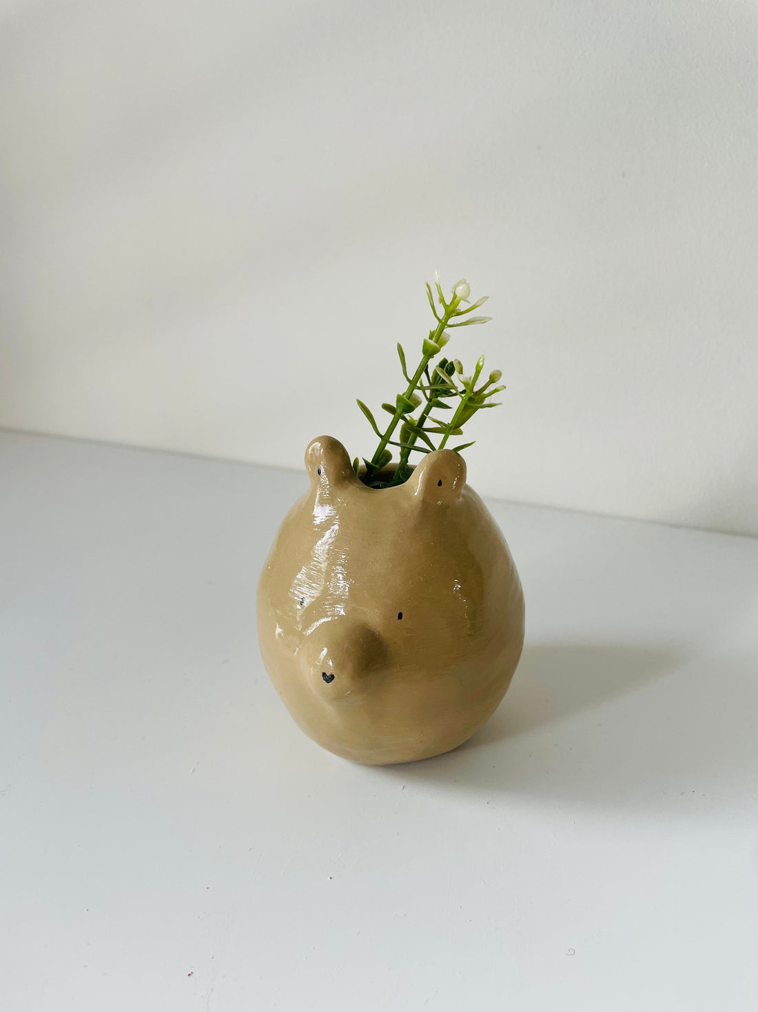 Air Dry Clay Mini Bear Planter