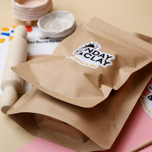 Lightweight and resealable bag: Keeps your Sunday & Clay air dry clay fresh!  pen_spark