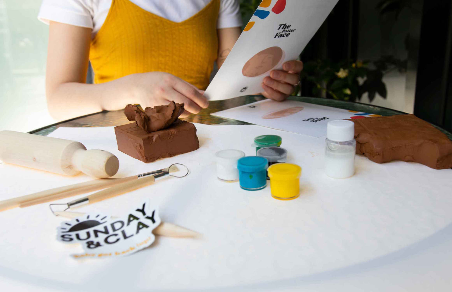 DIY pottery clay kit for couples. Perfect for small gatherings, friends events and gifting!